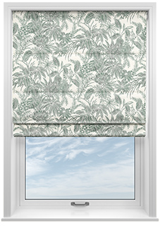 Maui, Green Ink - Roman Blind